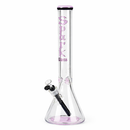 Spark | 18" 9 mm glass water bong with thick base Glass Bong ONE Pink