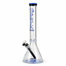 Spark | 18" 9 mm glass water bong with thick base Glass Bong ONE Blue