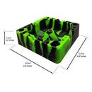 Herbhuggers | Premium Silicone Ashtray Featuring Center Tap Ash and Glassware Clearer with Accessory Organizing Slot Holders Silicone Ashtray Herbhuggers