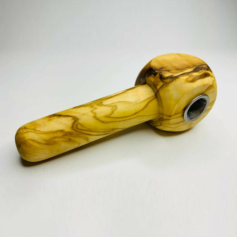 O Olive Wood Apple Pipe