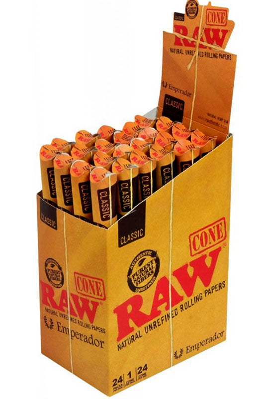RAW Natural Unrefined Pre-Rolled Cone Pre-rolled Cone (Display Pack) ONE Emperador