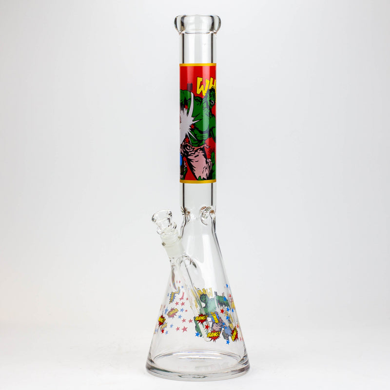 O 20" RM decal 7 mm glass water bong