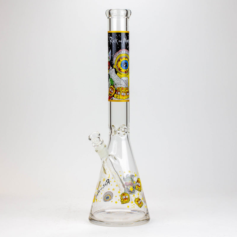 O 20" RM decal 7 mm glass water bong