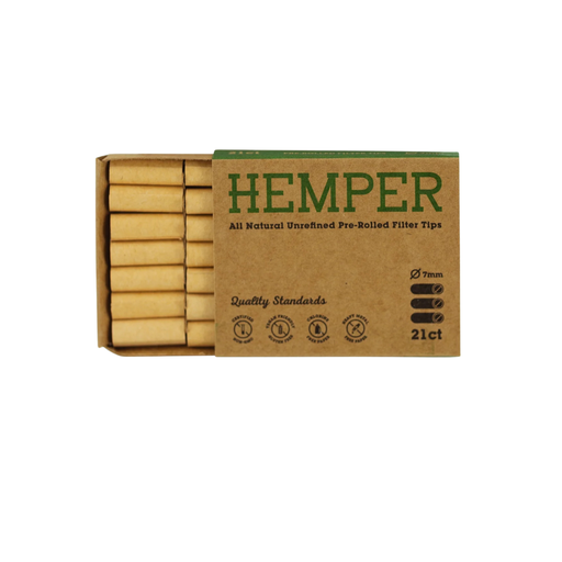 Hemper Pre-Rolled Bullet Filter Tips - 21ct