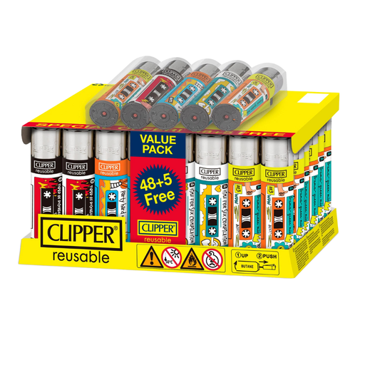 Clipper Que Llama Lighters - 48ct (+5 Free)