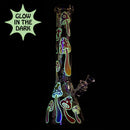 SC Red Eye Glass 15" Magic Mushroom Glow in the Dark Beaker Bong