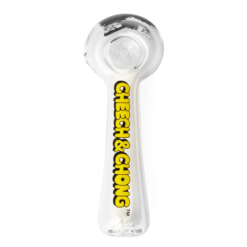 Cheech & Chong® Glass | 4.5" Bloat On Hand Pipe W/Ash Catcher Mouthpiece Glass Pipe West Coast Gifts