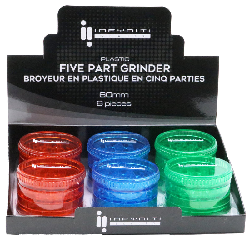 Infyniti Brand Plastic Grinder - 5 Part - Infyniti Scales