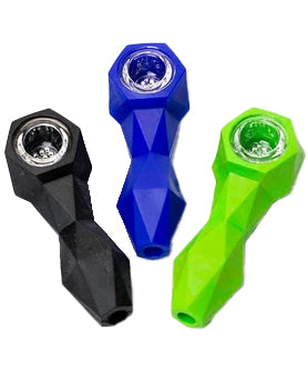 Silicone Diamond Hand Pipe