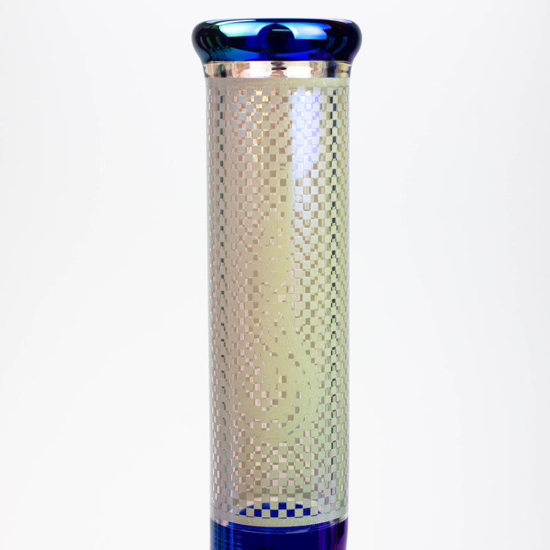 O 13" Genie electroplated glass beaker bong ( F11 )