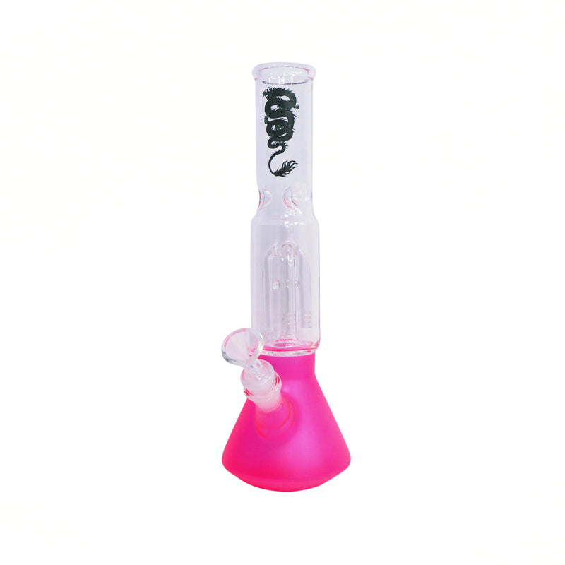 12" Graphic Water Pipe, with Beaker Base