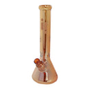 14" Infyniti Brand Water Pipe with Beaker Base Chrome Finish with Snowflake Design