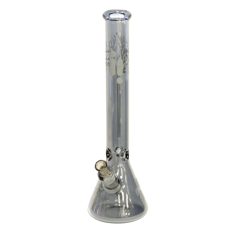 18" Water Pipe with Beaker Base - TREE OF LIFE