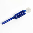 4" Oil Pipe with Clear Orb and Swirl Rod - Infyniti Scales