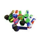 Silicone Hand Pipe with Metal Screen