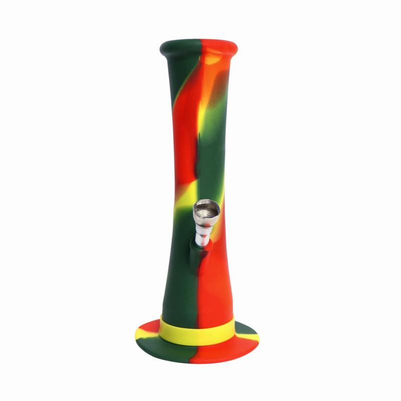 8.5" Silicone Water Pipe Fluted Shape
