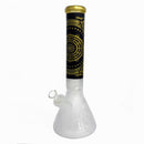 13" Frosted Water Pipe with Ice Catcher and Beaker Base