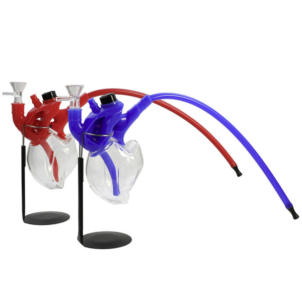 O Heart Water Pipe Glass Pipe-Assorted [H260-1]