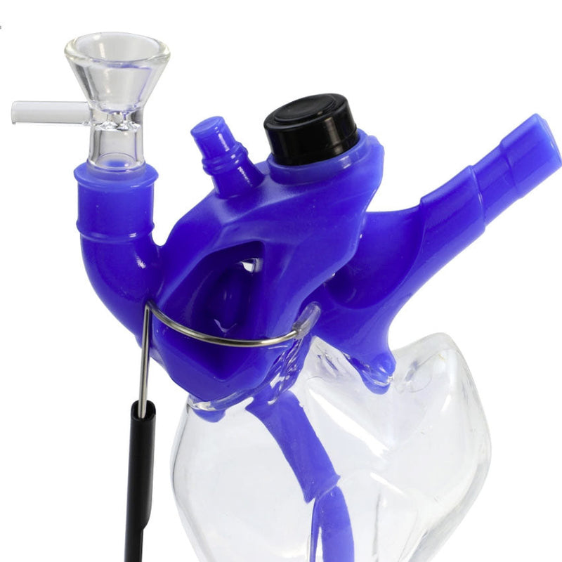 O Heart Water Pipe Glass Pipe-Assorted [H260-1]
