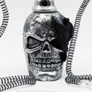 19" Double Hose Skull with Bat Base  Hookah