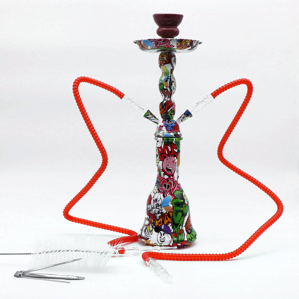 20" Double Hose Cartoon Base  Hookah