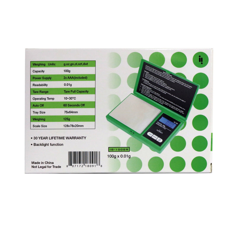 G-Force Digital Pocket Scale, 100g x 0.01g - Infyniti Scales