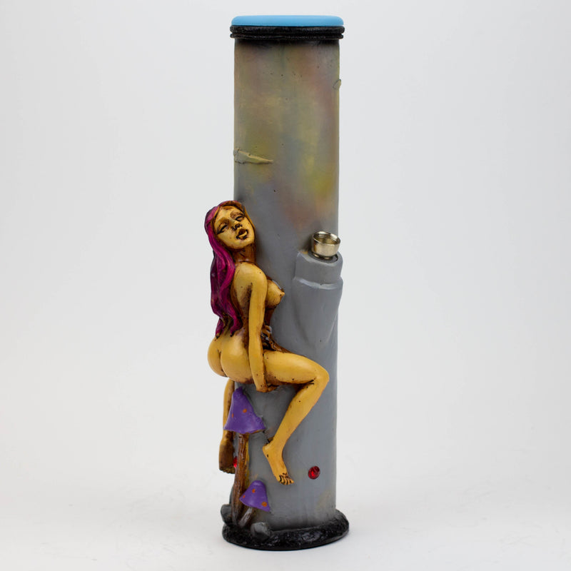 O 12.6" Resin water bong Glass Bong-Girl [AH184]