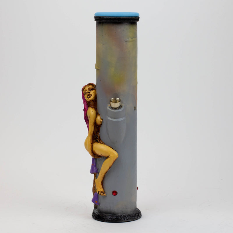 O 12.6" Resin water bong Glass Bong-Girl [AH184]