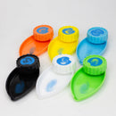 Plastic Grinder with mini leaf shape tray Box of 12 Display Pack BANKA