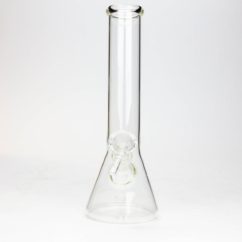 O 8" Clear glass beaker water bong [WF001]