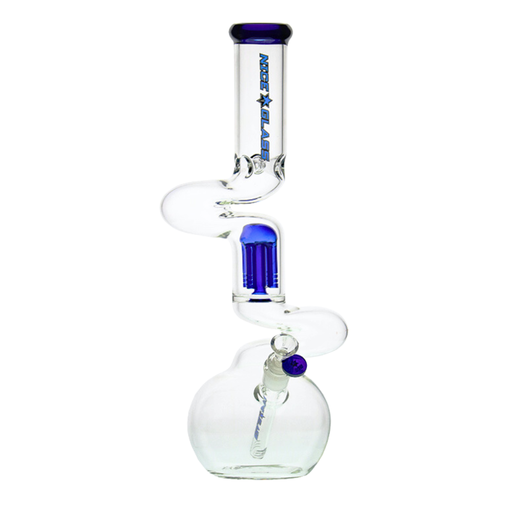 18" Nice Glass Double Zong 4-Arm Perc Beaker