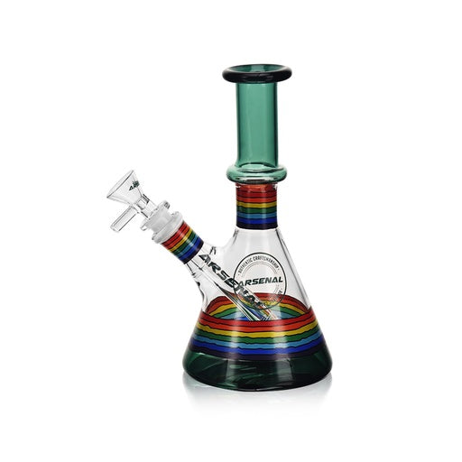 7" Arsenal Color Cascade Glass Bong