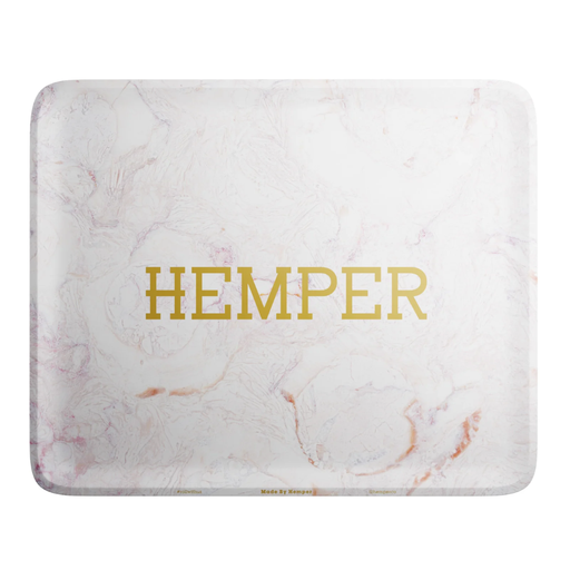 Hemper Luxe Marble Pink/White Rolling Tray