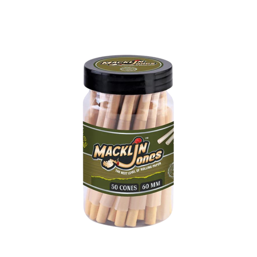 Macklin Jones Natural Unbleached Pre-Rolled Cones - 50ct