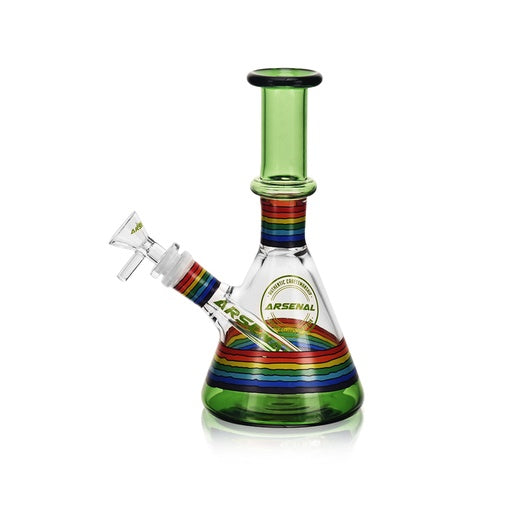 7" Arsenal Color Cascade Glass Bong