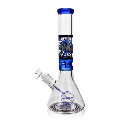 14" Arsenal Groovy Flame Glass Bong