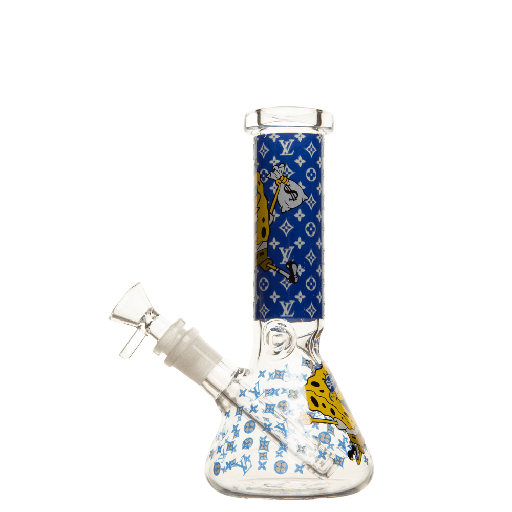 8" 4mm YG Draw Glass Bong