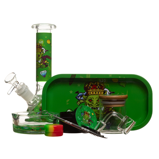 8" Fancy Glass Bong Kit