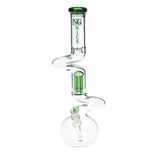 18" Nice Glass Double Zong 4-Arm Perc Beaker