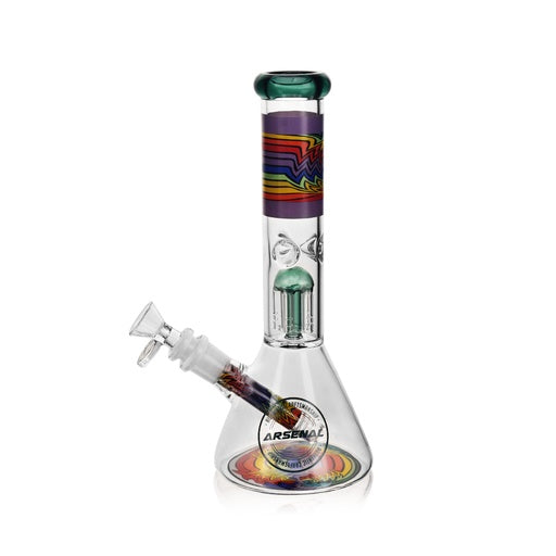 10" Arsenal Rainbow Thunder Percolator Bong