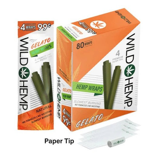 Wild Hemp Slowest Burning Wraps - 80ct