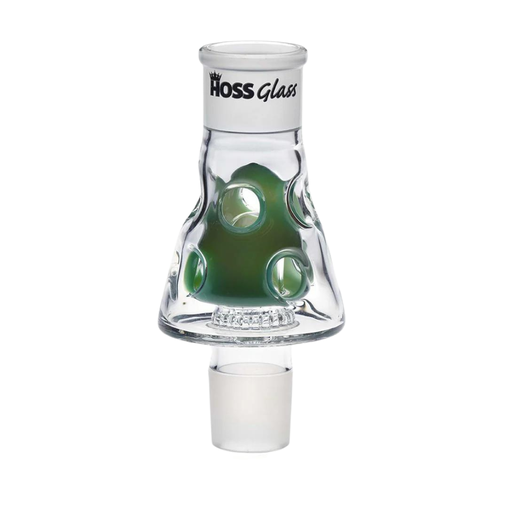 H147 7" Hoss Glass Holey Middle Percolator