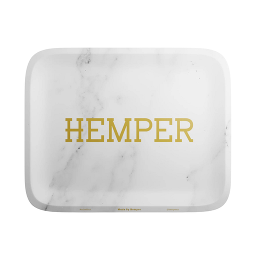 Hemper Luxe Marble White Rolling Tray