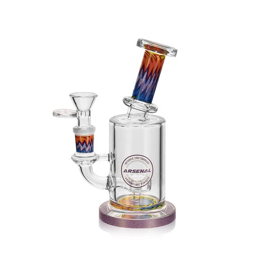 6" Arsenal Flame Streak Glass Rig