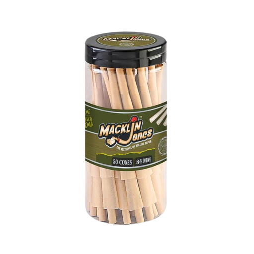 Macklin Jones Natural Unbleached Pre-Rolled Cones - 50ct