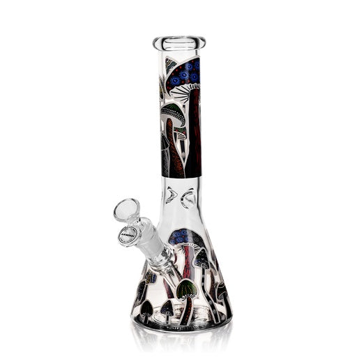 10" 5mm Arsenal Stoner Mushroom Glass Bong