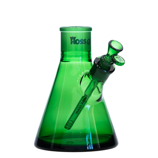 8" Hoss Glass Full Color Beaker Base with 19mm Joint