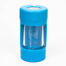 4-in-1 Magnify Led Jar with a grinder and one hitter Jar BANKA Sky Blue