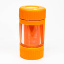 4-in-1 Magnify Led Jar with a grinder and one hitter Jar BANKA Orange