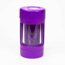 4-in-1 Magnify Led Jar with a grinder and one hitter Jar BANKA Purple